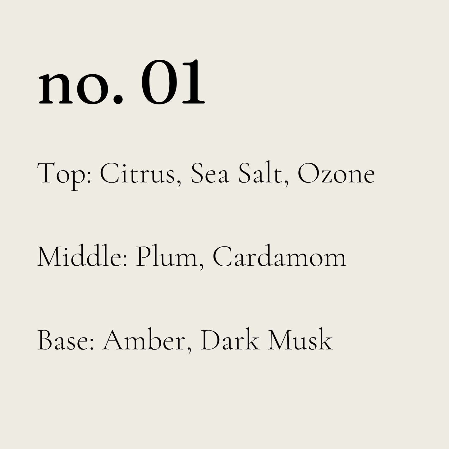 Crystal - No. 01 | citrus, plum, cardamom