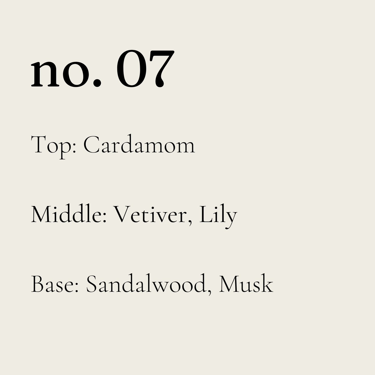 Crystal - No. 07 | vetiver, sandalwood, musk