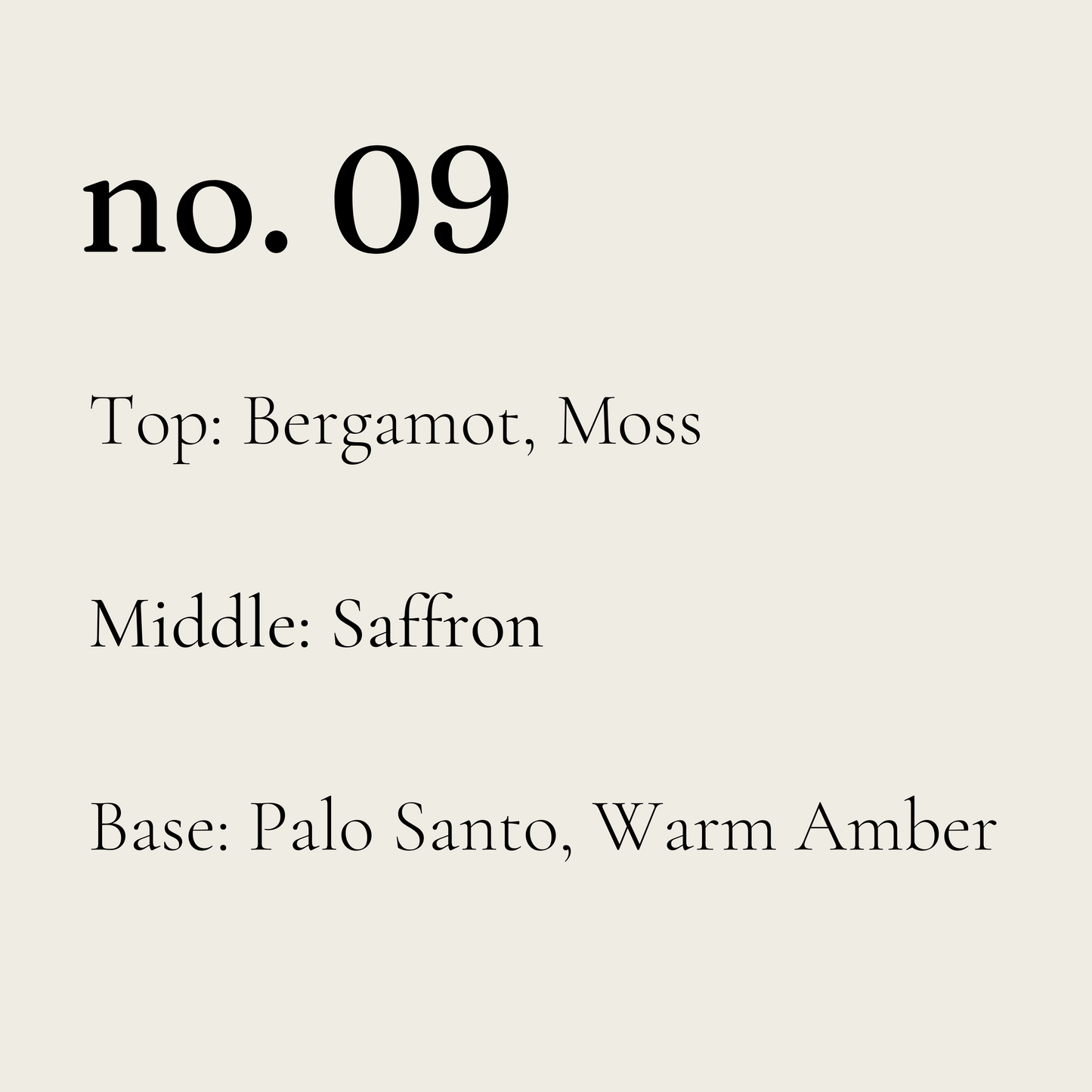 Crystal - No. 09 | palo santo, saffron, warm amber