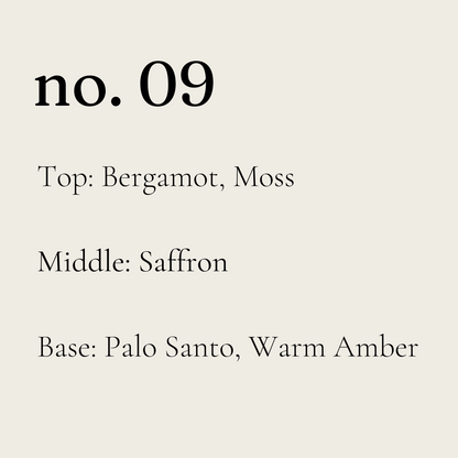 Crystal - No. 09 | palo santo, saffron, warm amber