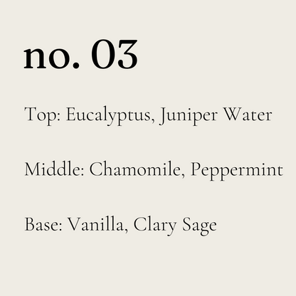 Crystal - No. 03 | peppermint, eucalyptus, chamomile